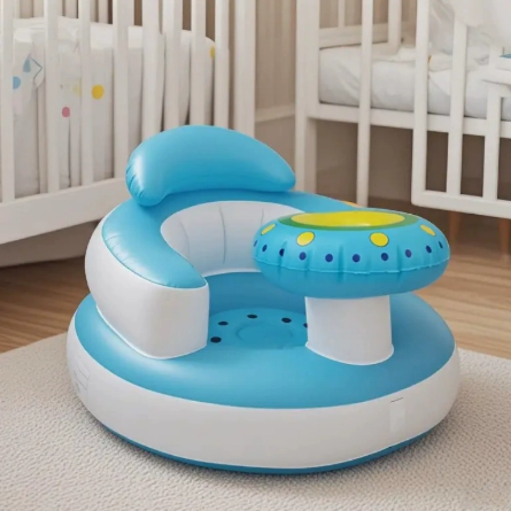 Baby Bath Tub Foldable - Portable Foldable Inflatable Baby Seat Infant
