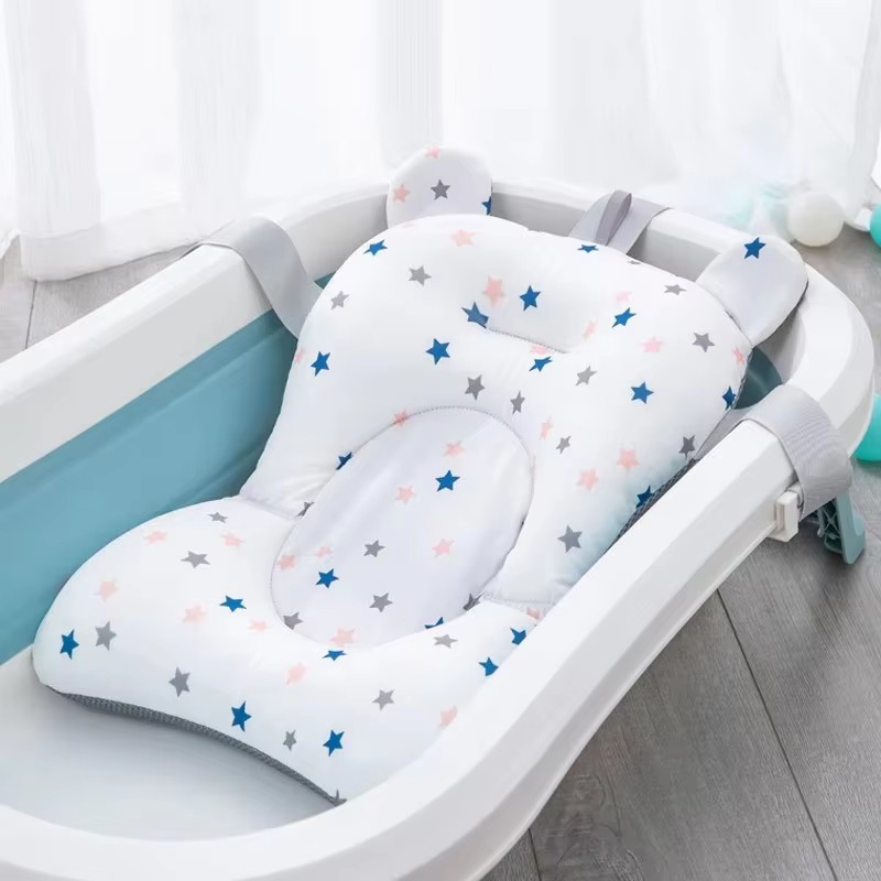 Baby Bath Tub Foldable - Baby Bath Seat Support Mat Infant
