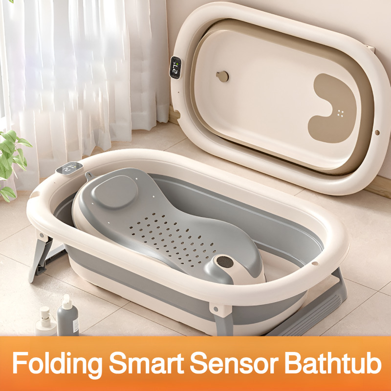 Baby Bath Tub Foldable - Foldable Baby Bathtub, Safe and Portable