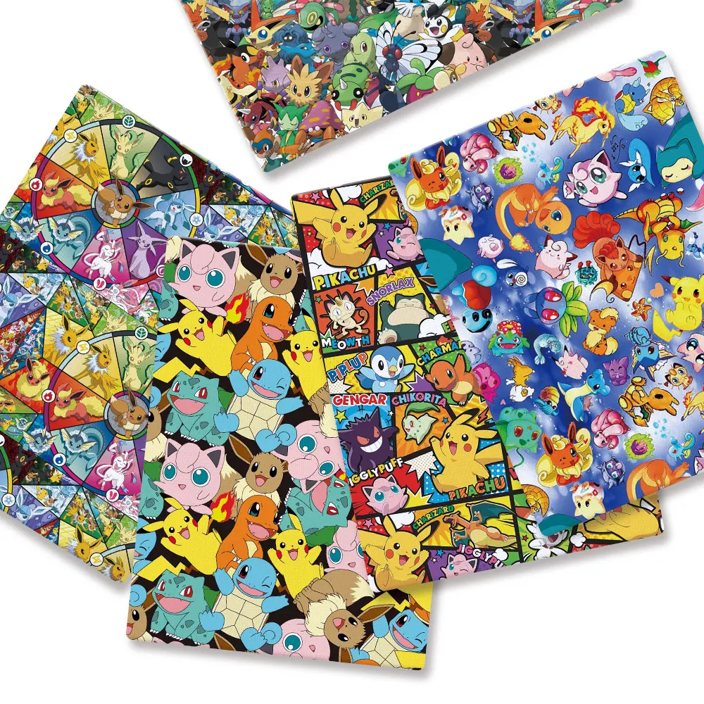 Baby Products In Japan - Pokemon Cartoon Fabric140*50cm Handmade Sewing Patchwork