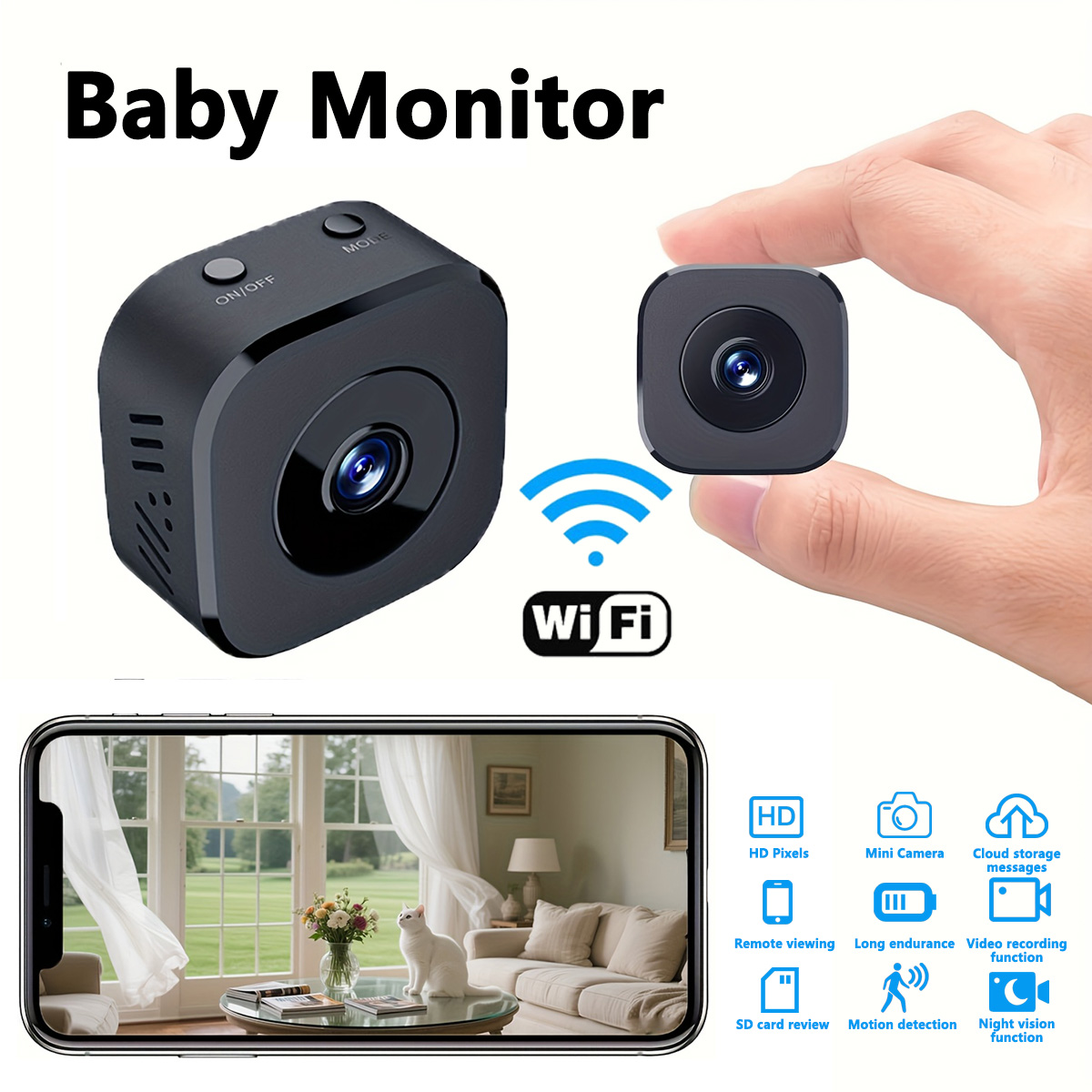 Baby Products Video - 1080P HD Mini WiFi Camera Indoor