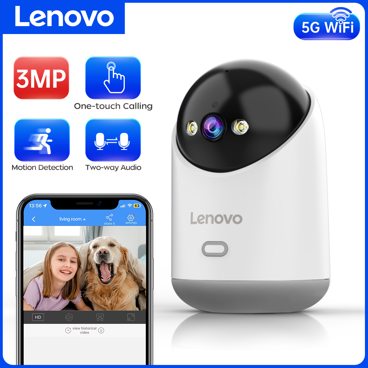 Baby Products Video - Lenovo 3MP 5G WiFi Smart Mini