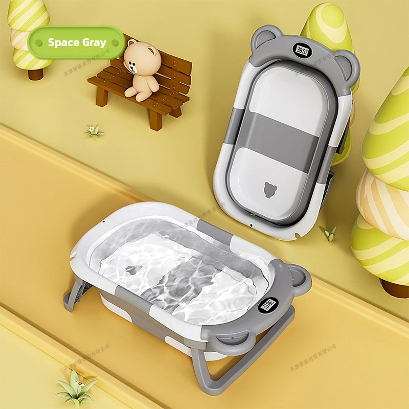 Baby Bath Tub Foldable - Foldable Baby Bath Tub Intelligent Temperature