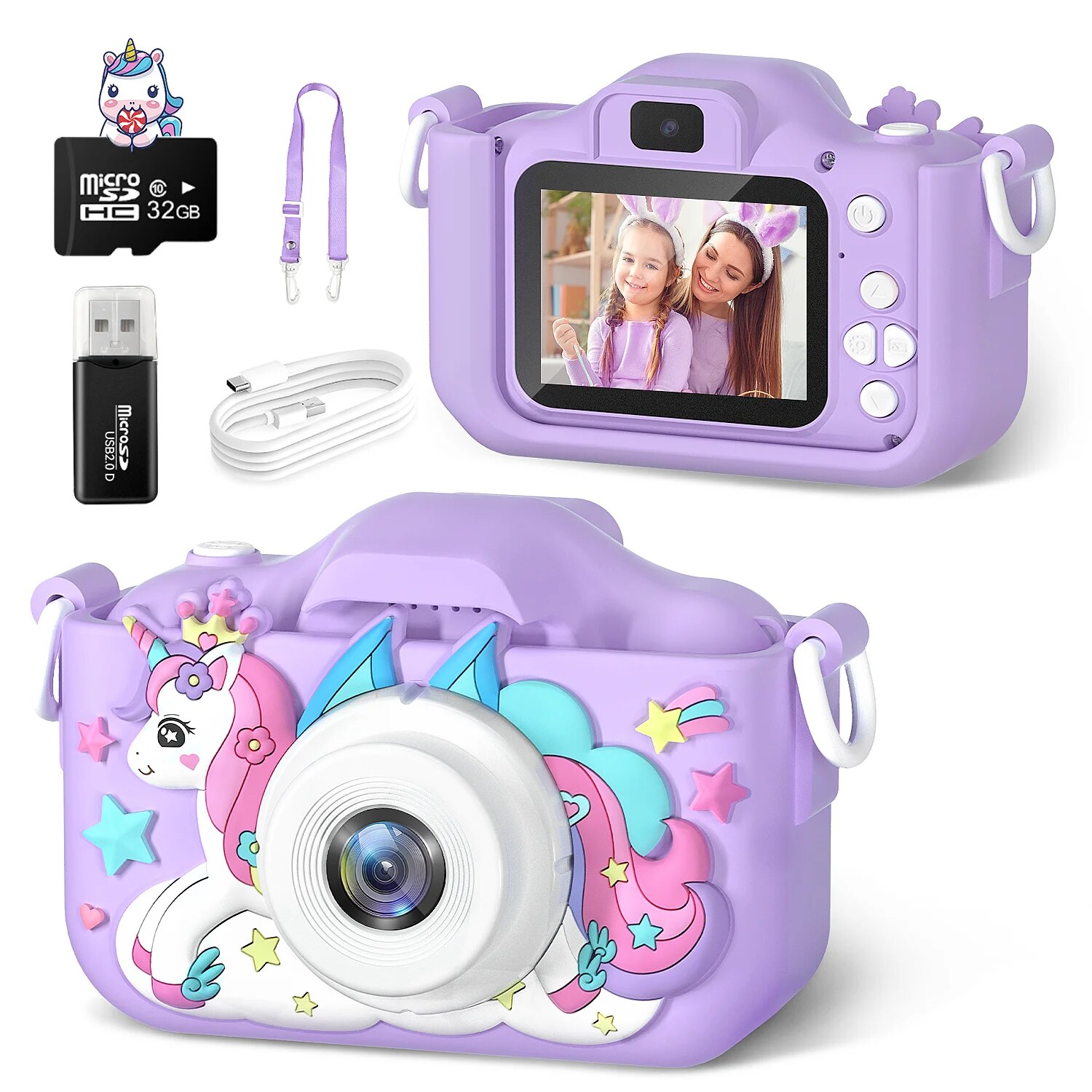Cute Unicorn Kids Cameras Ages - Baby Products Video review and price