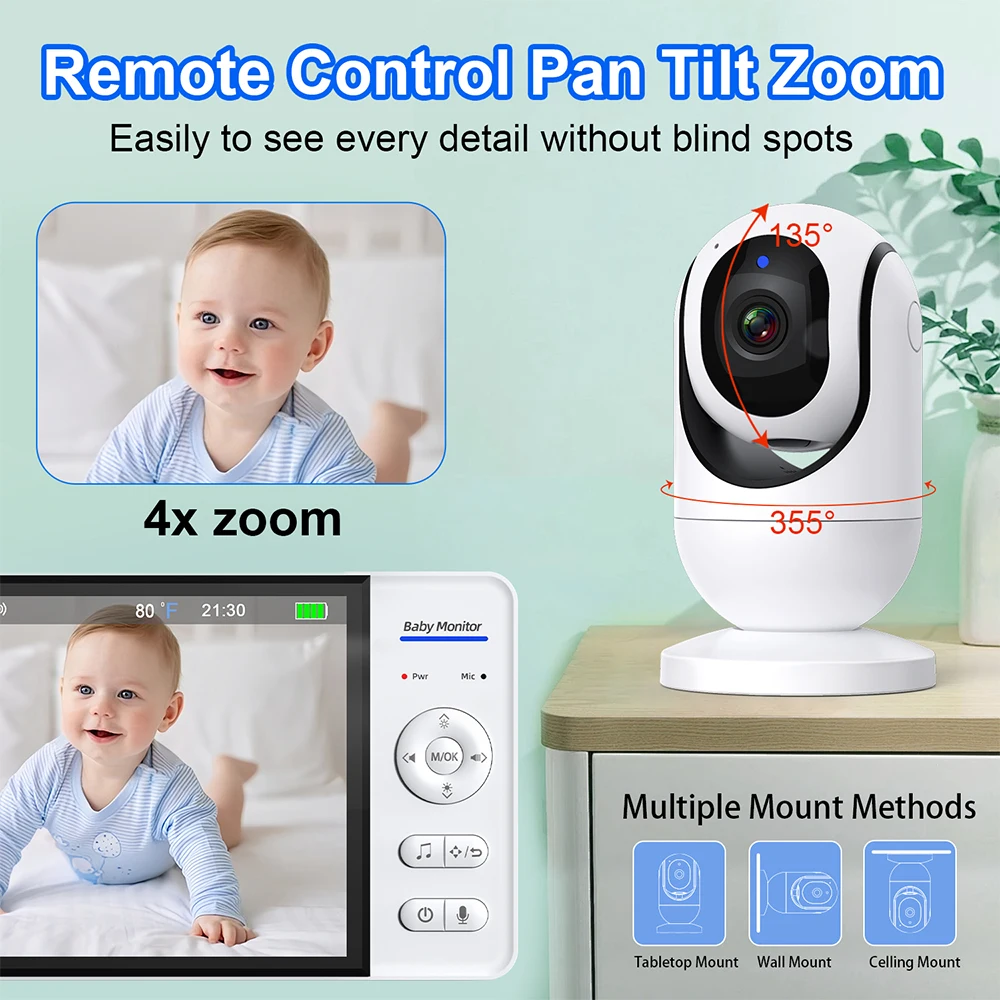 No WiFi 7 Inch Baby Monitor 2- - Baby Products Video review and price