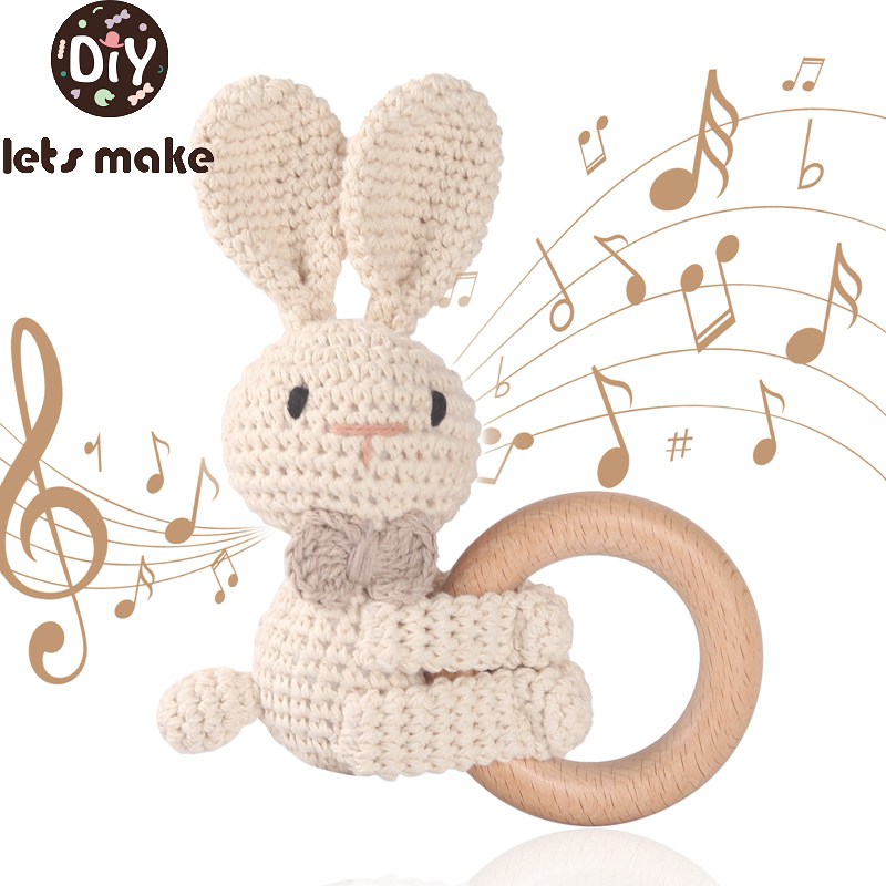 1PC Crochet Animal Rabbit Ratt - Baby Products Pictures review and price